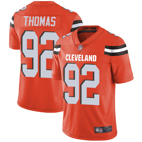 Cleveland Browns Chad Thomas Men Orange Limited Jersey 92 NFL Football Alternate Vapor Untouchable